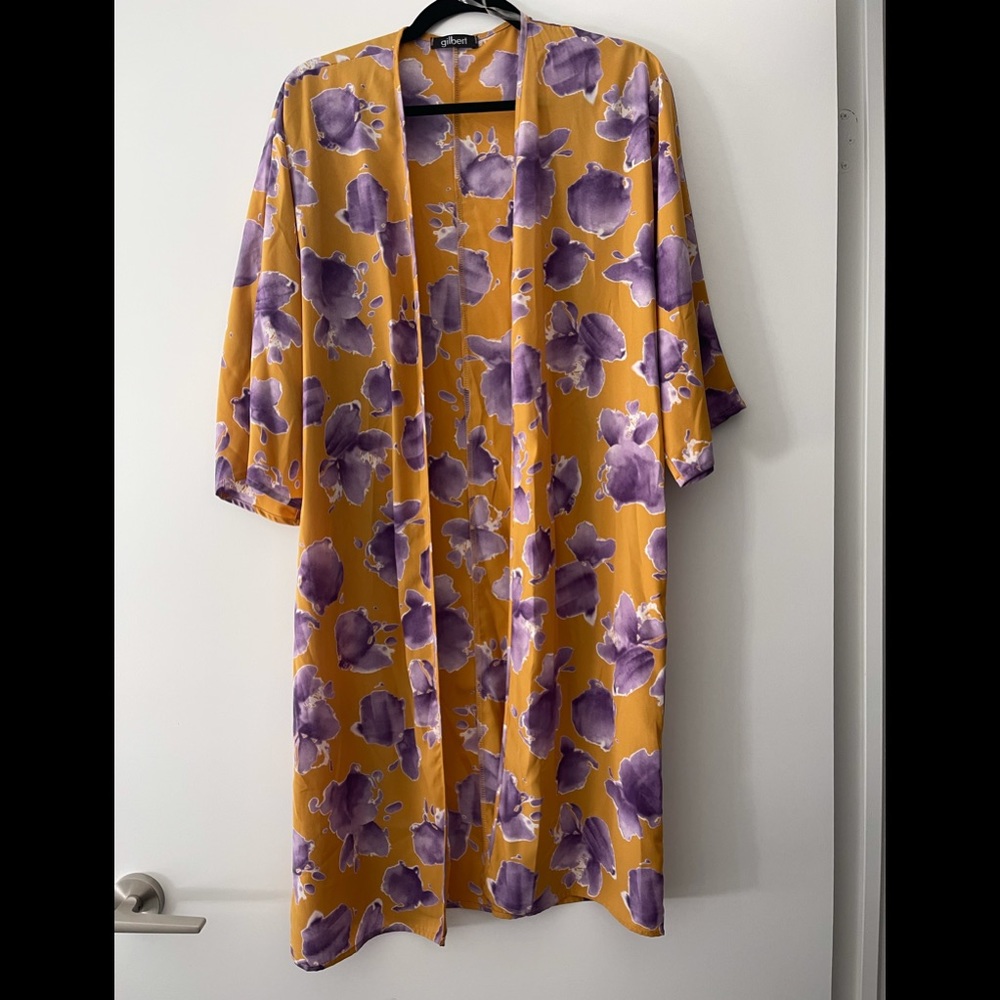 Gilbert floral Kimono top